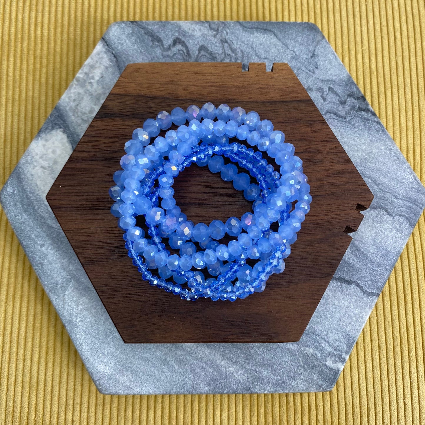 Bracelet Pack - Ice Blue Bead